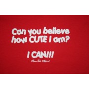 Toddler Can You Believe T-Shirt w/ Creme lettering